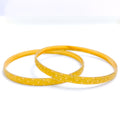 22k-gold-Evergreen Symmetrical Dotted Bangles