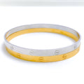 22k-gold-Contemporary Matte Finish Two Tone Bangles