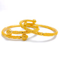 22k-gold-Magnificent Traditional Pipe Bangles