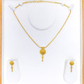 22k-gold-charming-engraved-floral-hanging-necklace-set