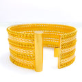 22k-gold-Radiant Parallel Multi Bead Cuff