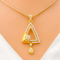 Mod Fancy Triangular CZ Pendant