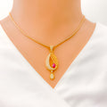 Elegant Asymmetrical Teardrop Pendant