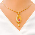 Elegant Asymmetrical Teardrop Pendant