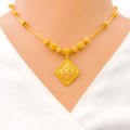 22k-gold-festive-diamond-shaped-gold-necklace-set