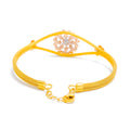 22k-gold-colorful-flower-bouquet-bangle-bracelet