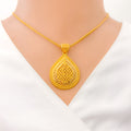 22k-gold-stunning-multi-bead-drop-pendant-set