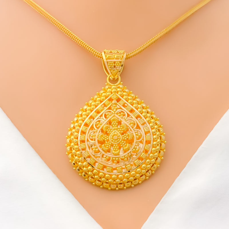 22k-gold-elevated-ornate-pear-drop-pendant-set