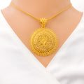 22k-gold-impressive-floral-beaded-pendant-set