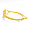 22k-gold-sparkling-leaf-accented-cz-bangle-bracelet