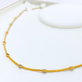 22k-gold-Chic Vibrant Dotted Necklace