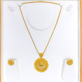 22k-gold-impressive-dome-mesh-pendant-set