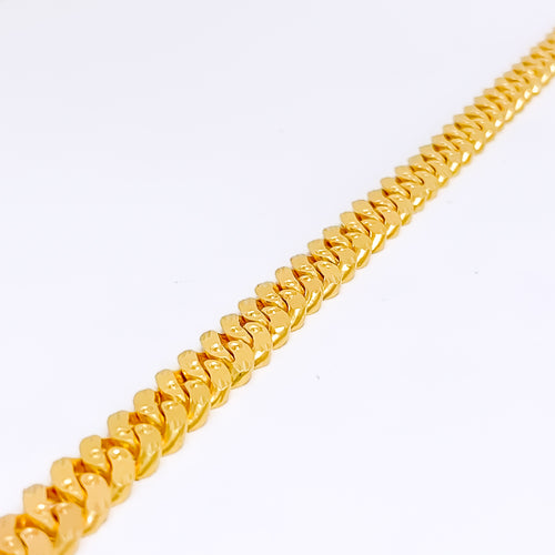 22k-gold-Distinct Decadent Dual Sided Men's Bracelet