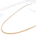 22k-gold-Graceful Two-Tone Interlinked V Chain - 20"