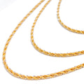22k-gold-Mod Dazzling Rope Chain - 18"