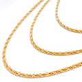 22k-gold-Mod Dazzling rope Chain - 22"