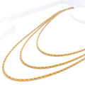 22k-gold-Mod Dazzling rope Chain - 22"