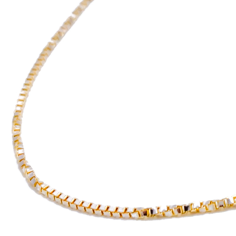 22k-gold-Lightweight Alternating Twist Chain - 20"