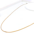 22k-gold-Attractive Dual Tone Slender Chain - 18"