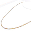 22k-gold-Posh Sparkling Hollow Chain - 22"