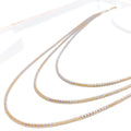 22k-gold-Posh Sparkling Hollow Chain - 22"