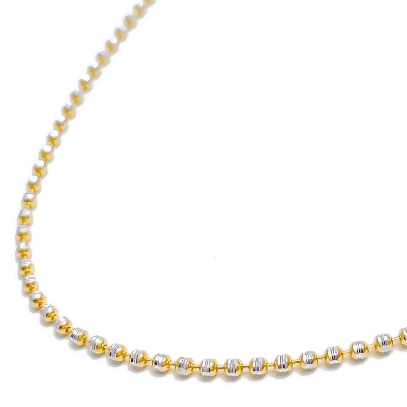 22k-gold-Upscale Shimmering Chic Chain - 20"
