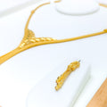 Opulent V-Shaped Necklace Set
