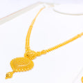 22k-gold-Dressy Heart Accented Necklace Set