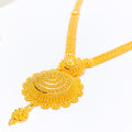 22k-gold-Royal Dome Flower Necklace Set