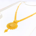 22k-gold-Royal Dome Flower Necklace Set