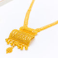 22k-gold-Festive Long Tassel Necklace Set