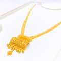 22k-gold-Festive Long Tassel Necklace Set