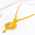 22k-gold-Extravagant Shimmering Tear-Drop Long Set