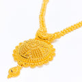 22k-gold-Delightful Beaded Floral Chand Set