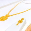 22k-gold-Delightful Beaded Floral Chand Set