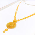 22k-gold-Distinct Floral Beaded Necklace Set