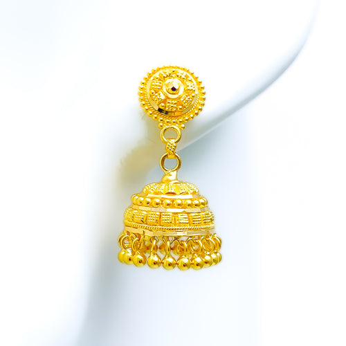 22k-gold-textured-beaded-jhumki-earrings