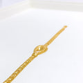 Posh Asymmetrical Gold Bracelet