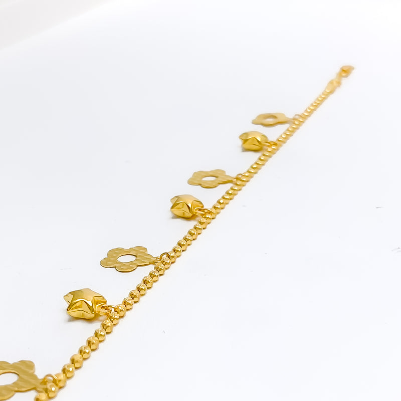 gold-beautiful-adorned-charm-bracelet