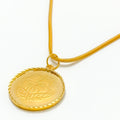 22k-Exclusive Flower Gold Coin Pendant