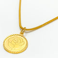 22k-gold-Graceful Classic Coin Pendant 