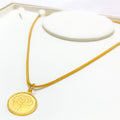 22k-gold-Graceful Classic Coin Pendant 