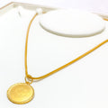 22k-gold-Graceful Classic Coin Pendant 