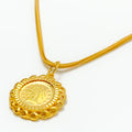 22k-gold-Elegant Ritzy Coin Pendant