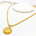 22k-gold-Elegant Ritzy Coin Pendant