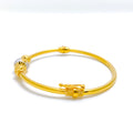 Refined Two-Tone Bangle Bracelet