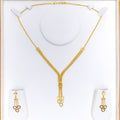Trendy Hanging Hearts Necklace Set