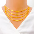 Elevated Four Lara Leaf Necklace Set