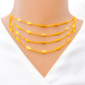 Elevated Four Lara Leaf Necklace Set