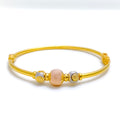 Charming Rose Gold Bangle Bracelet